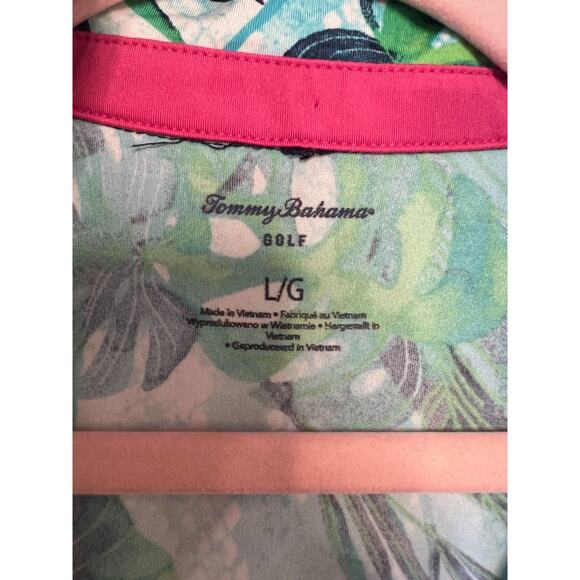 Tommy Bahama Womens Golf Top Size Large Tropical - Picture 3 of 5